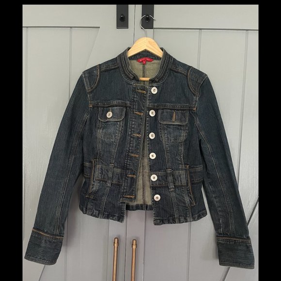 Smart Set Denim moto jacket - Picture 1 of 6